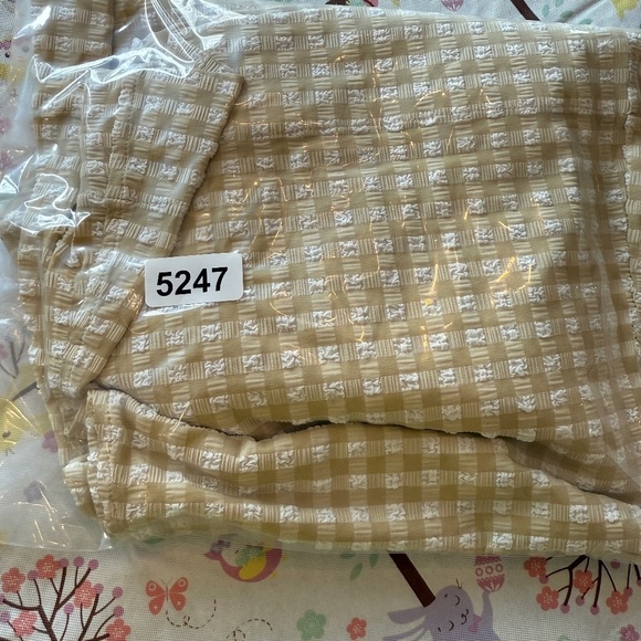 New! GANNI Gingham Check-Print Ruffled Minidress 45247 - Picture 16 of 16